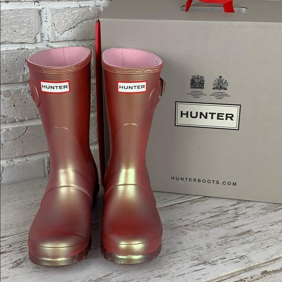 hunter boots carousel orange